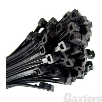 Nylon Cable Ties Black 432mm x 4.8mm Pkt 100