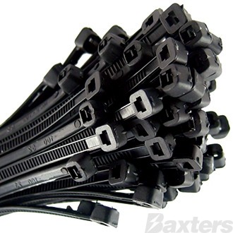 Nylon Cable Ties Black 812mm x 9mm Pkt 100