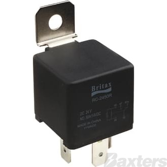 Relay Mini 12V 40/40A 5 Pin Change Over Resistor Protected Dual Output
