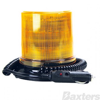 LED Beacon RB130 Series 10-36V Amber Magnetic Mount 10W Simulated Rotating
