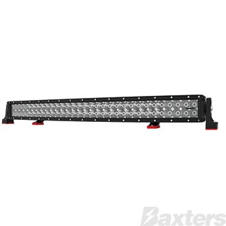 LED Bar Light 32" DCX2 Series Curved Combo Beam 10-30V 60 x 3W Osram High Lux LEDs 180W 16200lm IP67 Slide & End Mounts Roadvision Black Label