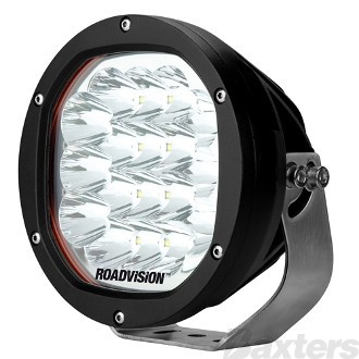 LED Driving Light 7" DX Series Spot Beam 9-32V 18 x 5W LEDs 90W 7200lm IP67 with Clear/Spread Cover Roadvision Dominator Extreme