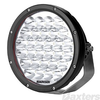 LED Driving Light 9" DX Series Spot Beam 9-32V 30 x 5W LEDs 150W 10500lm IP67 with Clear/Spread Cover Roadvision Dominator Extreme
