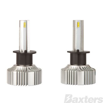 LED Headlamp Conversion Kit V2 10-30V H1 18W 5700K +140% More Light + 12V T10 LED