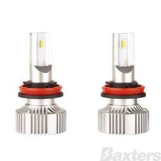 LED Headlamp Conversion Kit V2 10-30V H8 H9 H11 18W 5700K +140% More Light + 12V T10 LED