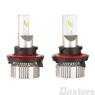 LED Headlamp Conversion Kit V2 10-30V H13 High/Low 18W 5700K +140% More Light + 12V T10 LED