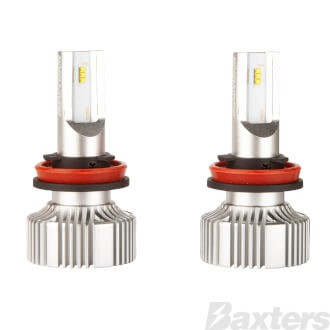 LED Headlamp Conversion Kit V2 10-30V H16 18W 5700K +140% More Light + 12V T10 LED