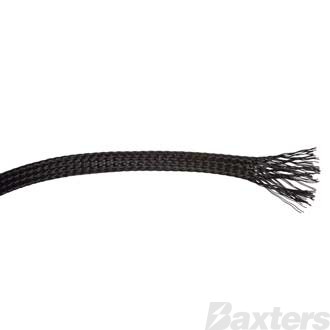Braided Sleeving Black 8mm Expandable To 12.7mm 5m Box Dispenser