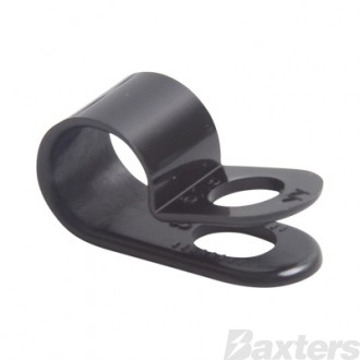 Roadpower Cable Clamp Black Nylon 8mm (5/16") ID Pack of 100