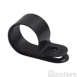 Roadpower Cable Clamp Black Nylon 16mm (5/8") ID Pack of 100
