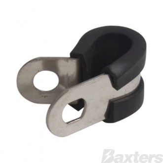 Stainless Steel Cable Clamp 10mm ID 15mm Width 6.4mm OD Mounting Hole