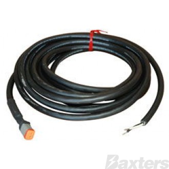 Power Cable 3m DT to M8 Battery Fused 