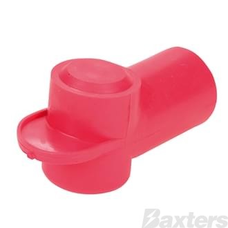 Insulator Terminal Cover Red 3 - 6mm Cable 12mm Ring Flat Top Standard Profile & Length