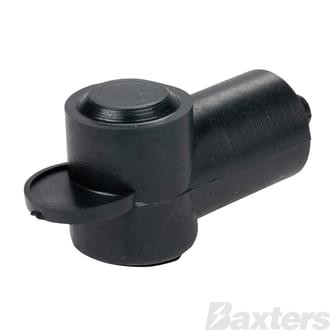 Insulator Terminal Cover Black 3 - 6mm Cable 14mm Ring Flat Top Standard Profile & Length