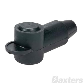 Insulator Terminal Cover Black 8 - 2 B&S 14mm Ring Flat Top Standard Profile & Length