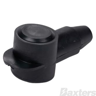Insulator Terminal Cover Black 8 - 2 B&S 18mm Ring Flat Top Standard Profile & Length