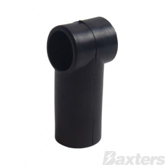 Insulator Terminal Cover Black 2 - 00 B&S 18mm Ring Flat Top Standard Profile & Length