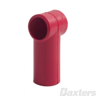 Insulator Terminal Cover Red 2 - 00 B&S 18mm Ring Flat Top Top Standard Profile & Length