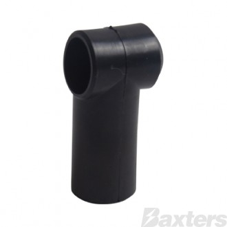 Insulator Terminal Cover Black 00 - 000 B&S 18mm Ring Flat Top Standard Profile & Length