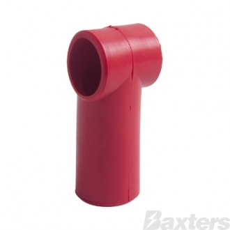 Insulator Terminal Cover Red 00 - 000 B&S 18mm Ring Flat Top Standard Profile & Length