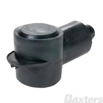 Insulator Terminal Cover Black 2 - 00 B&S 32mm Ring Flat Top Standard Profile & Length