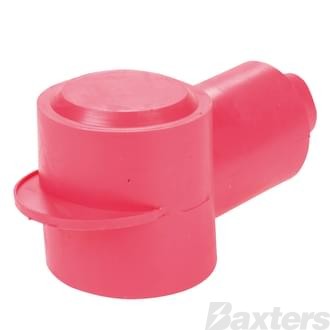 Insulator Terminal Cover Red 2 - 00 B&S 32mm Ring Flat Top Top Standard Profile & Length