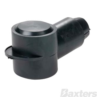 Insulator Terminal Cover Black 000-0000 B&S 32mm Ring Flat Top Standard Profile & Length