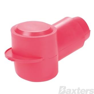 Insulator Terminal Cover Red 000-0000 B&S 32mm Ring Flat Top Standard Profile & Length
