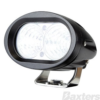 LED Work Light Oval 10-30V 2x10W 20W 1600lm Spot Beam IP67