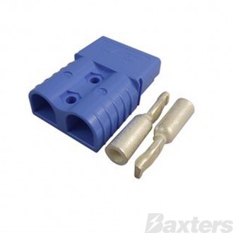 SB120 Connector Blue Housing 2AWG Silver Contacts