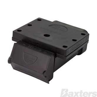 Anderson Connector Cover Surface Mount with LED Black Suits SB350