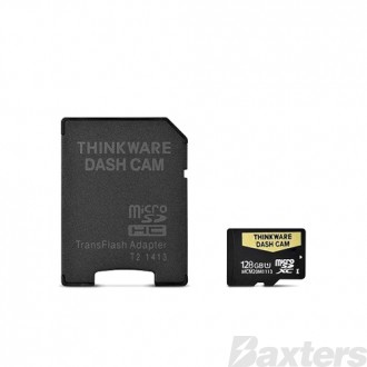 Thinkware Dash Cam 128GB UHS-1 Micro SD Card Full HD Recordi ng To Suit U1000 Q800PRO F800P
