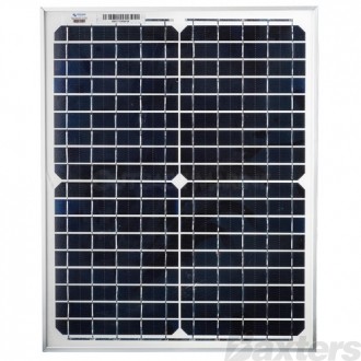 Solar Panel Monocrystalline 12V 20W 440 x 350 x 25mm Series 4a