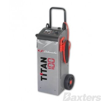 Wheeled Battery Charger 12/24V 70A Adjustable 650A Jump Start Function