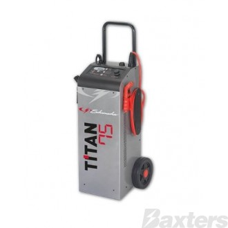 Wheeled Battery Charger 12/24V 50A Adjustable 400A Jump Start Function