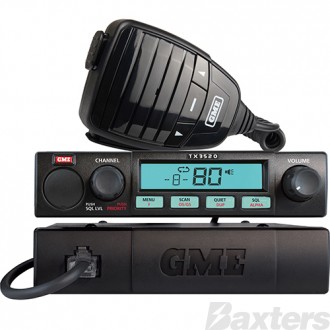Radio UHF GME 5W Compact fully featured remote mount with ScanSuite